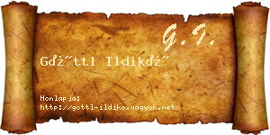 Göttl Ildikó névjegykártya